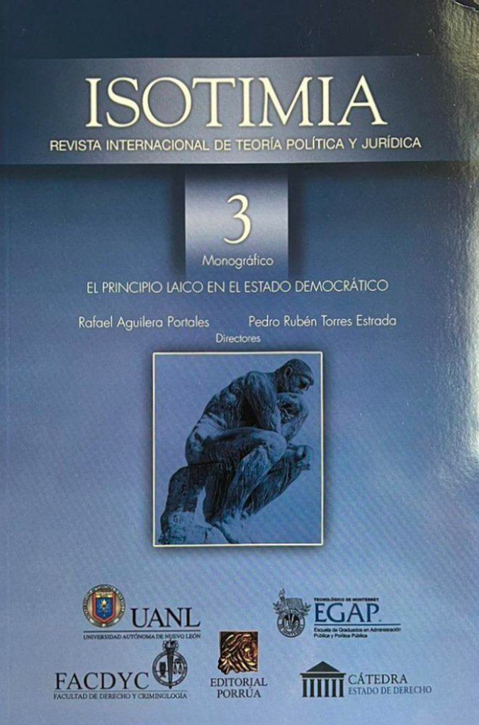 ISOTIMIA 3 EL PRINCIPIO LAICO EN EL ESTADO DEMOCRÁTICO por Pedro Rubén Torres Estrada.